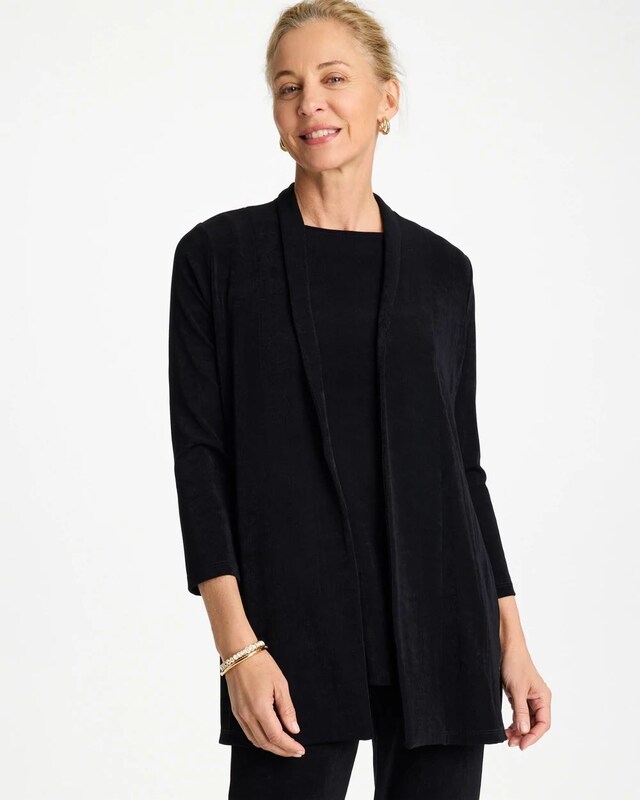 Travelers Classic Long Knit Jacket - image 1